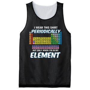 I Wear This Periodically Periodic Table Mesh Reversible Basketball Jersey Tank