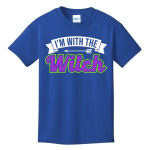 Im With The Witch Halloween Witch I Am With The Witch Gift Kids T-Shirt