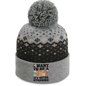 I Want To Be A Schwa ItS Never Stressed Science Of Reading Meaningful Gift The Baniff Cuffed Pom Beanie