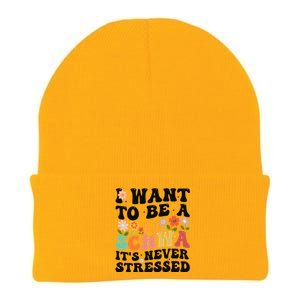 I Want To Be A Schwa ItS Never Stressed Science Of Reading Meaningful Gift Knit Cap Winter Beanie