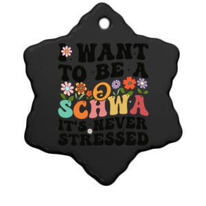 I Want To Be A Schwa ItS Never Stressed Science Of Reading Meaningful Gift Ceramic Star Ornament