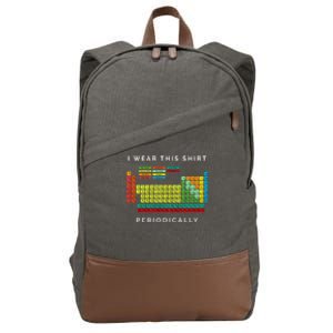 I Wear This Periodically. Periodic Table Chemistry Pun Cotton Canvas Backpack