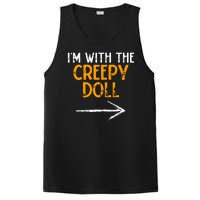 IM With The Creepy Doll Costume Halloween Couple Matching PosiCharge Competitor Tank