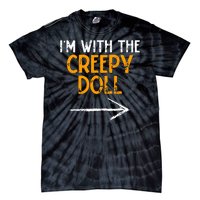 IM With The Creepy Doll Costume Halloween Couple Matching Tie-Dye T-Shirt