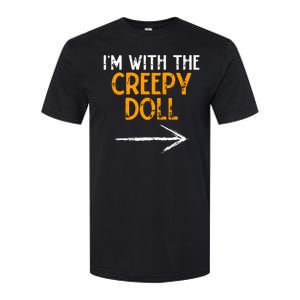 IM With The Creepy Doll Costume Halloween Couple Matching Softstyle CVC T-Shirt