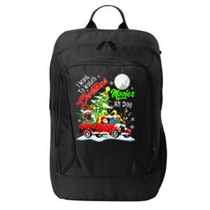 I Want To Watch Xmas Movies Santa French Bulldog On Truck Gift City Backpack