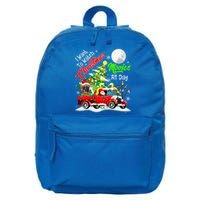 I Want To Watch Xmas Movies Santa French Bulldog On Truck Gift 16 in Basic Backpack