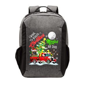 I Want To Watch Xmas Movies Santa French Bulldog On Truck Gift Vector Backpack