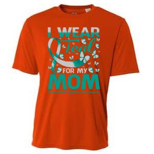 I Wear Teal For My Mom Interstitial Cystitis Awareness Gift Cooling Performance Crew T-Shirt