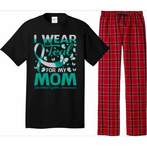 I Wear Teal For My Mom Interstitial Cystitis Awareness Gift Pajama Set