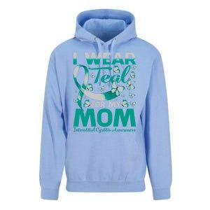 I Wear Teal For My Mom Interstitial Cystitis Awareness Gift Unisex Surf Hoodie