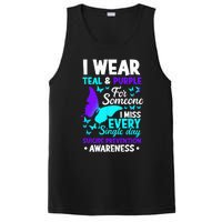 I Wear Teal & Purple For Someone I Miss Suicide Prevention PosiCharge Competitor Tank