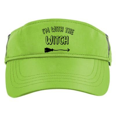 Im With The Witch Gift Cool Halloween Husband Wife Gift Adult Drive Performance Visor