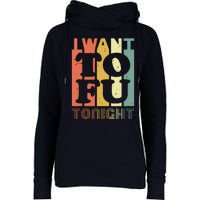 I Want Tofu Tonight Retro Funny Vegan Vegetarian Womens Funnel Neck Pullover Hood