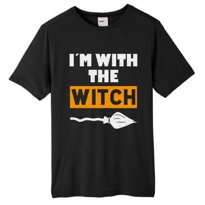 Im With The Witch Funny Halloween Couple Costume Gift Tall Fusion ChromaSoft Performance T-Shirt