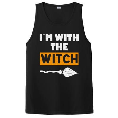 Im With The Witch Funny Halloween Couple Costume Gift PosiCharge Competitor Tank