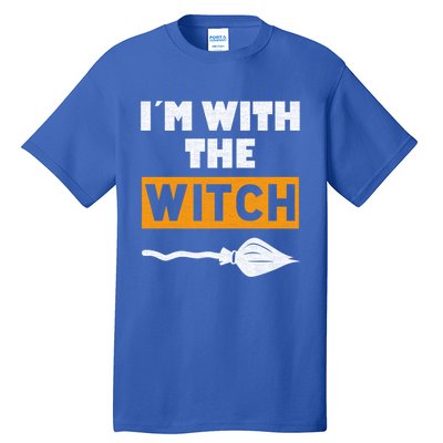 Im With The Witch Funny Halloween Couple Costume Gift Tall T-Shirt