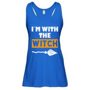 Im With The Witch Funny Halloween Couple Costume Gift Ladies Essential Flowy Tank