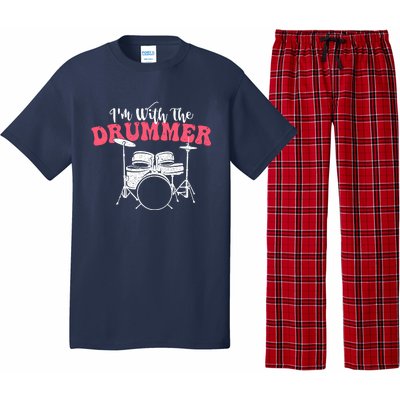 IM With The Drummer Band Percussionist Drumming Pajama Set