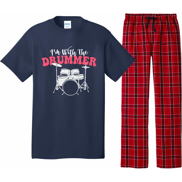 IM With The Drummer Band Percussionist Drumming Pajama Set