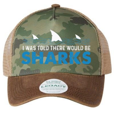 I Was Told There Would Be Sharks Shark Lover Ocean Legacy Tie Dye Trucker Hat