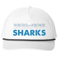 I Was Told There Would Be Sharks Shark Lover Ocean Snapback Five-Panel Rope Hat