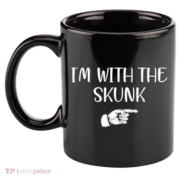 Im With The Skunk 11oz C Handle Ceramic Mug