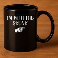 Im With The Skunk 11oz C Handle Ceramic Mug