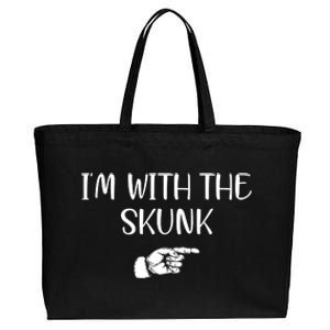 Im With The Skunk Cotton Canvas Jumbo Tote