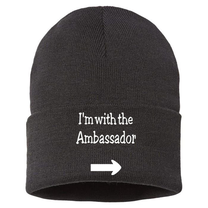 IM With The Ambassador Sustainable Knit Beanie