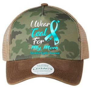 I Wear Teal For My Mom Interstitial Cystitis Awareness Gift Legacy Tie Dye Trucker Hat