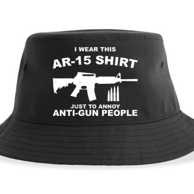 I Wear This AR 15 Just To Annoy Anti Gun People Sustainable Bucket Hat
