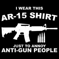 I Wear This AR 15 Just To Annoy Anti Gun People Zip Tote Bag