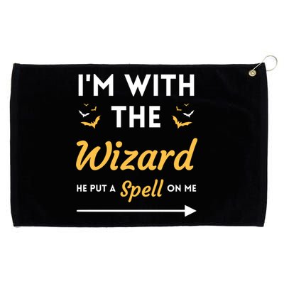 I'm With The Wizard Matching Halloween Couple For Gift Grommeted Golf Towel