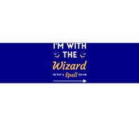 I'm With The Wizard Matching Halloween Couple For Gift Bumper Sticker