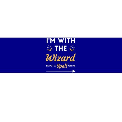 I'm With The Wizard Matching Halloween Couple For Gift Bumper Sticker