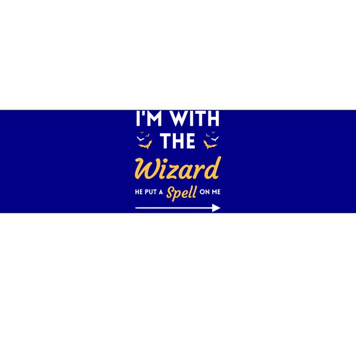 I'm With The Wizard Matching Halloween Couple For Gift Bumper Sticker