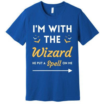 I'm With The Wizard Matching Halloween Couple For Gift Premium T-Shirt