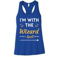 I'm With The Wizard Matching Halloween Couple For Gift Women's Racerback Tank