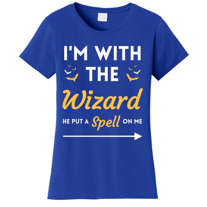 I'm With The Wizard Matching Halloween Couple For Gift Women's T-Shirt