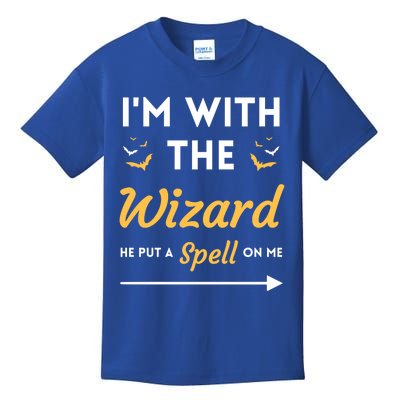 I'm With The Wizard Matching Halloween Couple For Gift Kids T-Shirt