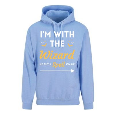 I'm With The Wizard Matching Halloween Couple For Gift Unisex Surf Hoodie