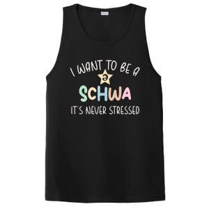 I Want To Be A Schwa ItS Never Stressed Science Of Reading Gift PosiCharge Competitor Tank