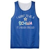 I Want To Be A Schwa ItS Never Stressed Science Of Reading Gift Mesh Reversible Basketball Jersey Tank