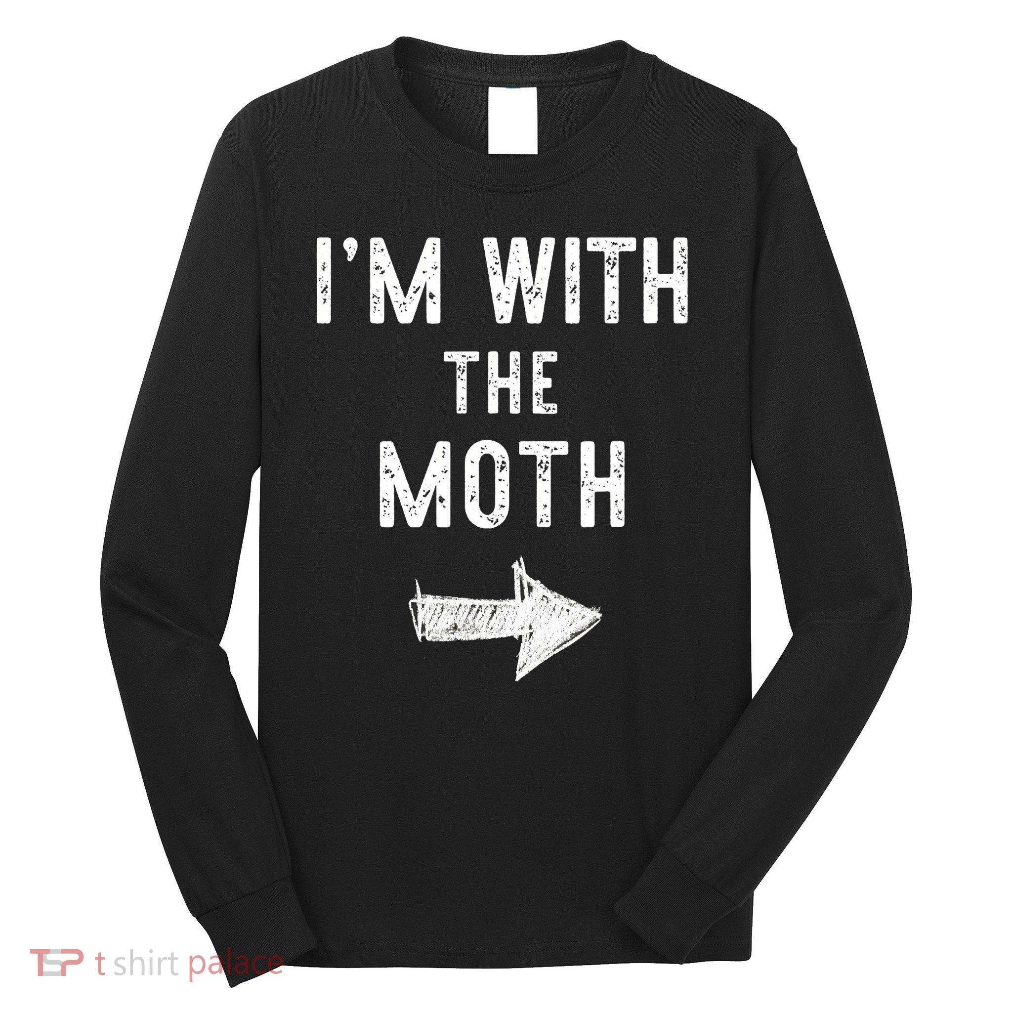 IM With The Moth Costume Halloween Matching Couple Long Sleeve Shirt