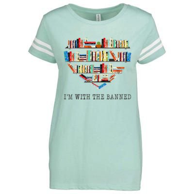 Im With The Banned Books Read Banned Books Lover Enza Ladies Jersey Football T-Shirt