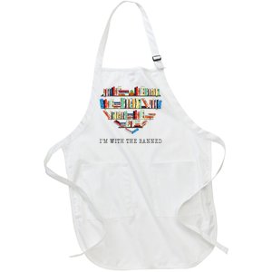 Im With The Banned Books Read Banned Books Lover Full-Length Apron With Pockets