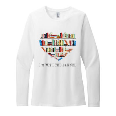 Im With The Banned Books Read Banned Books Lover Womens CVC Long Sleeve Shirt