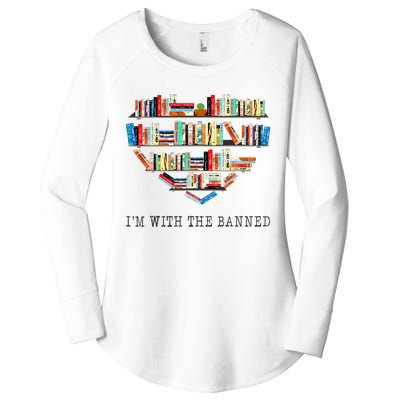 Im With The Banned Books Read Banned Books Lover Women's Perfect Tri Tunic Long Sleeve Shirt