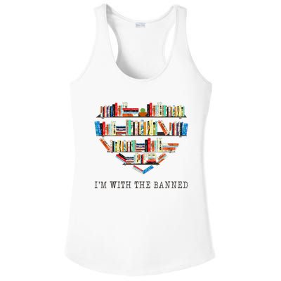 Im With The Banned Books Read Banned Books Lover Ladies PosiCharge Competitor Racerback Tank